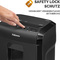 Fellowes Aktenvernichter Powershred 10M, schwarz, Partikel