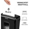 Fellowes Aktenvernichter Powershred 6M, schwarz, Partikel