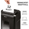 Fellowes Aktenvernichter Powershred 12C, schwarz, Partikel