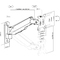 DIGITUS Universal Single Monitorhalter, Wandmontage