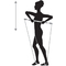 SCHILDKRÖT Fitnessstab Gymnastics Stick, silber/schwarz