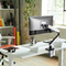 LogiLink Gaming Monitorarm, Armlänge: 458 mm, schwarz/weiß