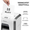 Fellowes Aktenvernichter Powershred 15C, wei, Partikel