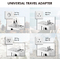 LogiLink Universal-Reiseadapter (EU/AUS/US/UK), 20 Watt