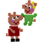 Hama Bgelperlen maxi + Stiftplatte "Peppa Wutz & Schwester"