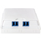 LogiLink LWL Kupplung-Set, 2x LC Duplex, ohne Flansch, blau
