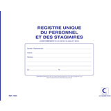 ELVE registre unique du personnel & des stagiaires, 52 pages