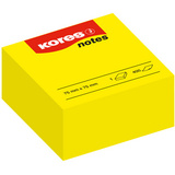 Kores haftnotizen Würfel "notes", 75 x 75 mm, blanko, gelb