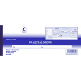 ELVE carnet  souche "Billets  ordre", 102 x 270 mm