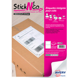AVERY etiquette intgre Stick'NGo, 120 x 164 mm, blanc