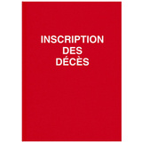 ELVE registre "Inscription des dcs", 320 x 250 mm