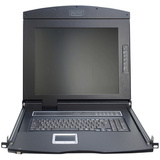 DIGITUS 19" konsole mit kvm-switch 8 Port, mit 43,18 cm TFT