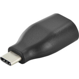 DIGITUS usb Adapter, usb-c - USB-A, schwarz