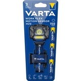 VARTA kopflampe "Work flex Motion sensor H20", inkl. 3x AAA