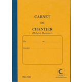 ELVE carnet de chantier, relevé mensuel, 190 x 130 mm