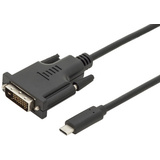 DIGITUS usb Type-C Adapterkabel, type-c - DVI, 2,0 m