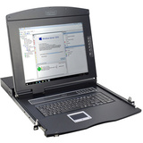 DIGITUS 19" konsole mit kvm Switch, 16 Port, mit TFT Monitor