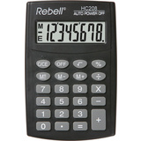 Rebell taschenrechner HC 208, schwarz