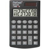 Rebell taschenrechner SHC 208, schwarz
