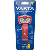 VARTA led-kopflampe "Outdoor sports H20 Pro", rot/grau