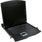 LogiLink 19" lcd KVM konsole mit 43,48 cm (17") TFT-Monitor