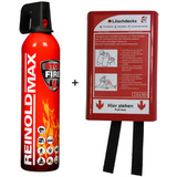 REINOLD max Feuerlsch-Spray "STOP FIRE" + Feuerlschdecke