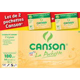 CANSON zeichenpapier "C"  Grain, 320 x 240 mm, 3er Set