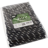 PAPSTAR papier-trinkhalm "pure", 150 mm, schwarz / wei