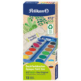 Pelikan deckfarbkasten K12 eco, 12 Farben