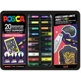 POSCA pigmentmarker "GROOVY COLOURS", 20er Metallbox