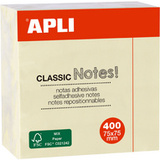 APLI Haftnotiz-Wrfel "CLASSIC Notes!", 75 x 75 mm, gelb