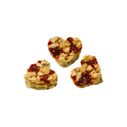 HELLMA Msli-Herzen Cranberry, im Portionsbecher