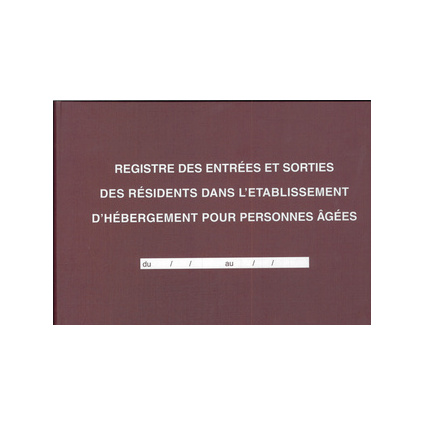 ELVE Registre "Entres et sorties des rsidents dans l'EHPA"