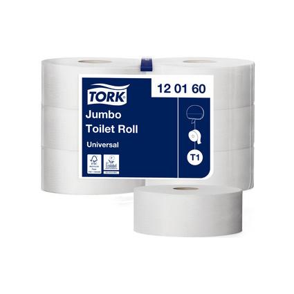 TORK Grorollen-Toilettenpapier Jumbo, 1-lagig, natur, 480 m
