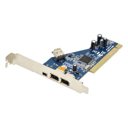 DIGITUS Firewire 1394a PCI-Add-on Karte PCI, 4 Ports