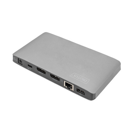 DIGITUS Thunderbolt 3 Dockingstation 8K, USB Type-C, grau