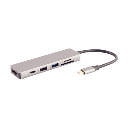 shiverpeaks BASIC-S USB-Dockingstation 6in1, USB-C Stecker