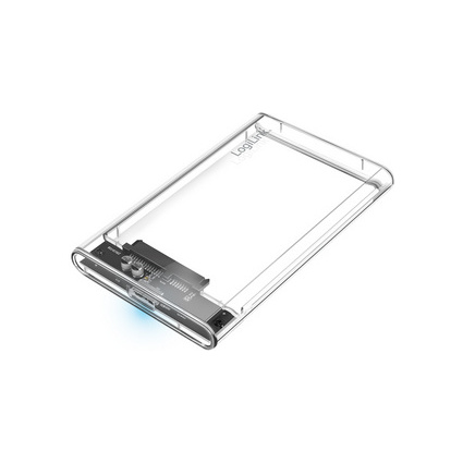 LogiLink 2,5" SATA Festplatten-Gehuse, USB 3.0, transparent