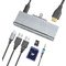 LogiLink USB-C 7-in-1 Multifunktions-Hub zum Klemmen, silber