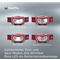 VARTA LED-Kopflampe "Outdoor Sports H20 Pro", rot/grau