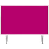 magnetoplan tischtrennwand VarioPin, 800 x 500 mm, pink