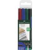 FABER-CASTELL permanent-marker MULTIMARK M, 4er Etui