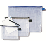 Rexel Reißverschlusstasche mesh Bags, din A4, PVC, schwarz