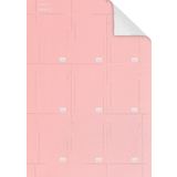 nobo T-Karten, Gre 2 / 60 mm, 130 g/qm, bedruckbar, pink