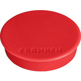 FRANKEN Haftmagnet, Haftkraft: 1.500 g, Durchm. 38 mm, rot