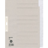 LEITZ Tauenpapier-Register, blanko, a4 berbreite, 12-teilig