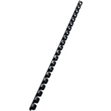 LEITZ Plastikbinderücken, din A4, 21 Ringe, 8 mm, schwarz
