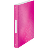 LEITZ ringbuch WOW, din A4, PP, pink, 4 Ringe