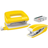 LEITZ Heftgert- & locher-set Mini nexxt WOW, gelb
