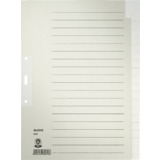 LEITZ Tauenpapier-Register, blanko, A4, 20-teilig, grau